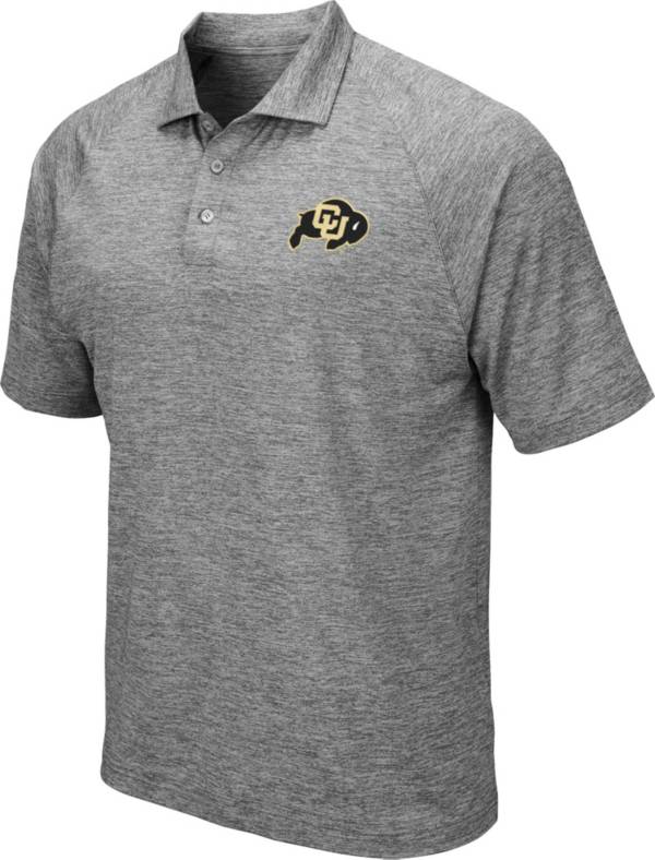 Colosseum Men's Colorado Buffaloes Grey Polo