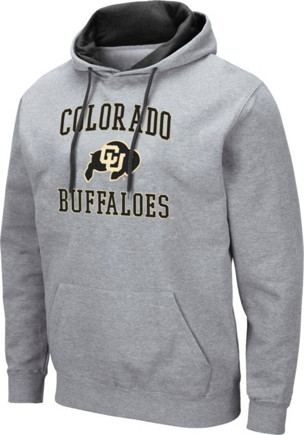 Colosseum Men's Colorado Buffaloes Grey Pullover Hoodie