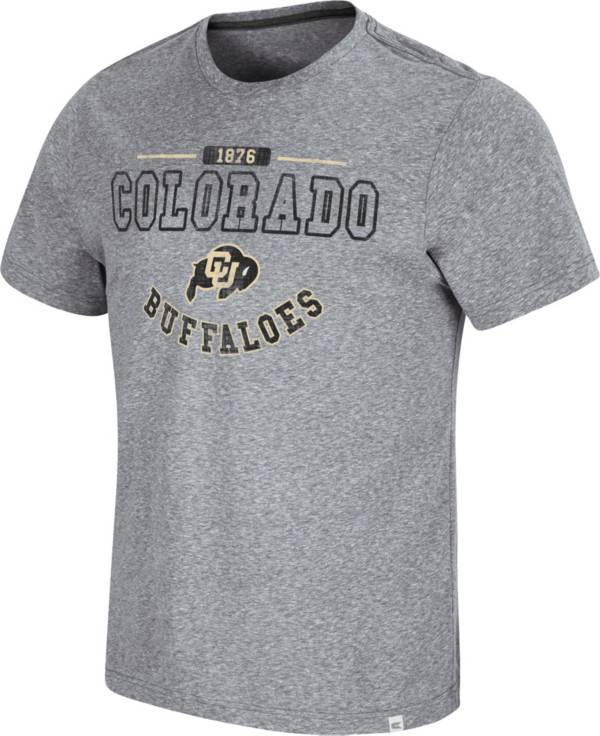 Colosseum Men's Colorado Buffaloes Grey Tannen T-Shirt