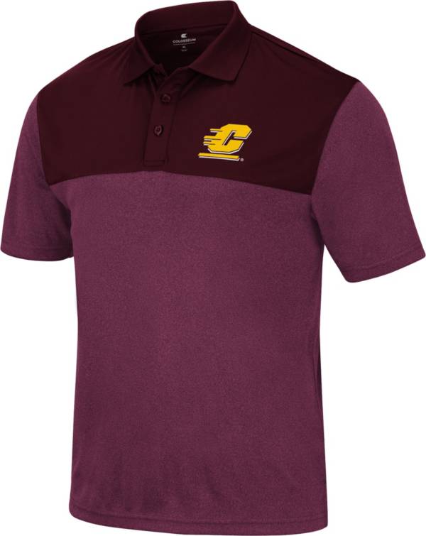 Colosseum Men's Central Michigan Chippewas Maroon Polo