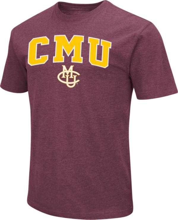 Colosseum Men's Colorado Mesa Mavericks Maroon Dual Blend T-Shirt