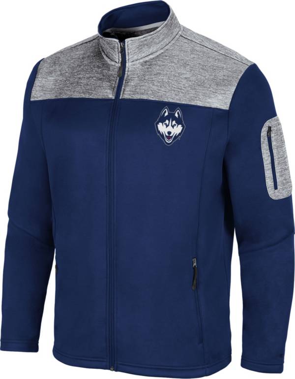 Colosseum Men's UConn Huskies Blue Third Wheel Full-Zip Jacket