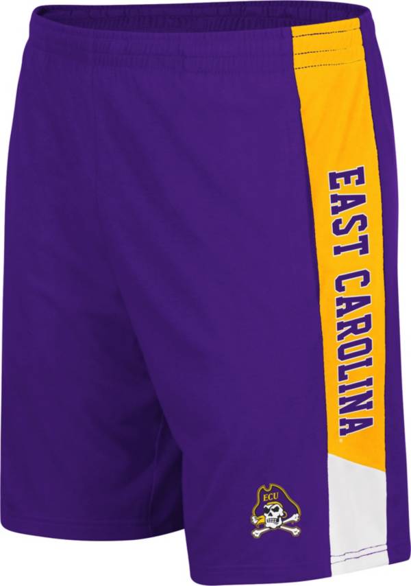 Colosseum Men's East Carolina Pirates Purple Wonkavision Shorts