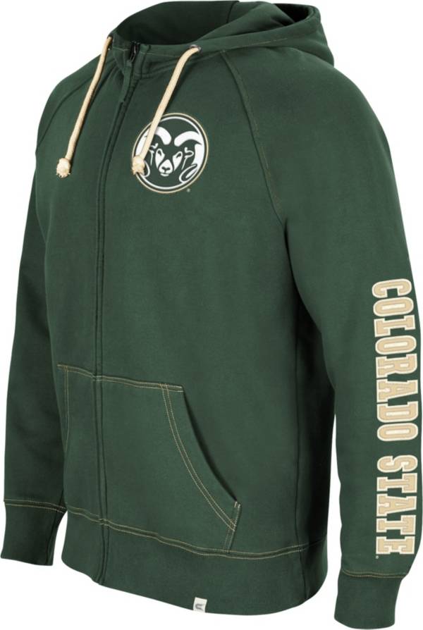 Colosseum Men's Colorado State Rams Green Intervention Full-Zip Hoodie