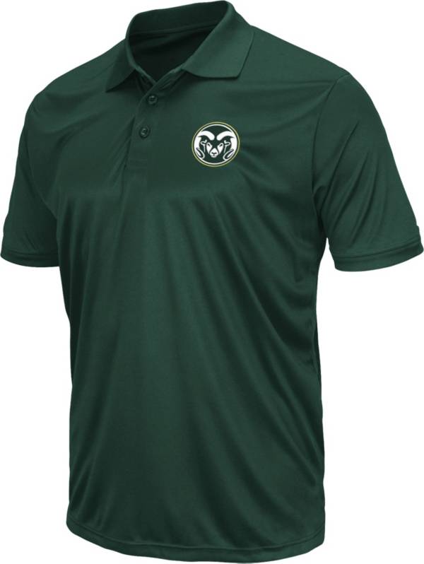 Colosseum Men's Colorado State Rams Green Polo
