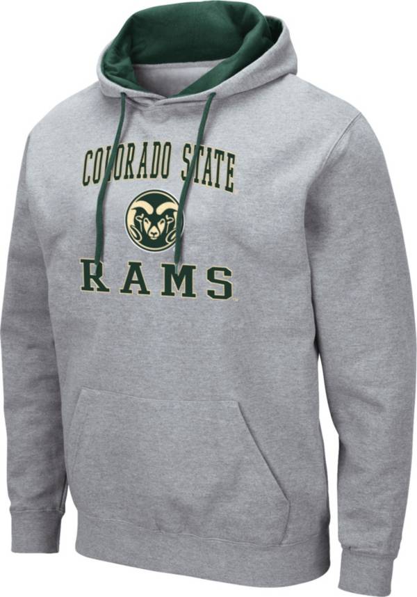 Colosseum Men's Colorado State Rams Grey Pullover Hoodie