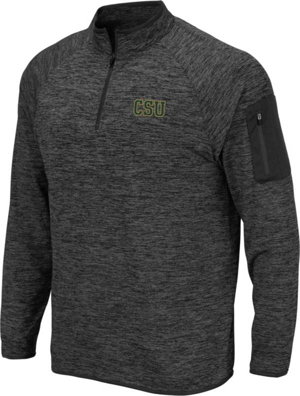 Colosseum Men's Colorado State Rams Grey Quarter-Zip Shirt
