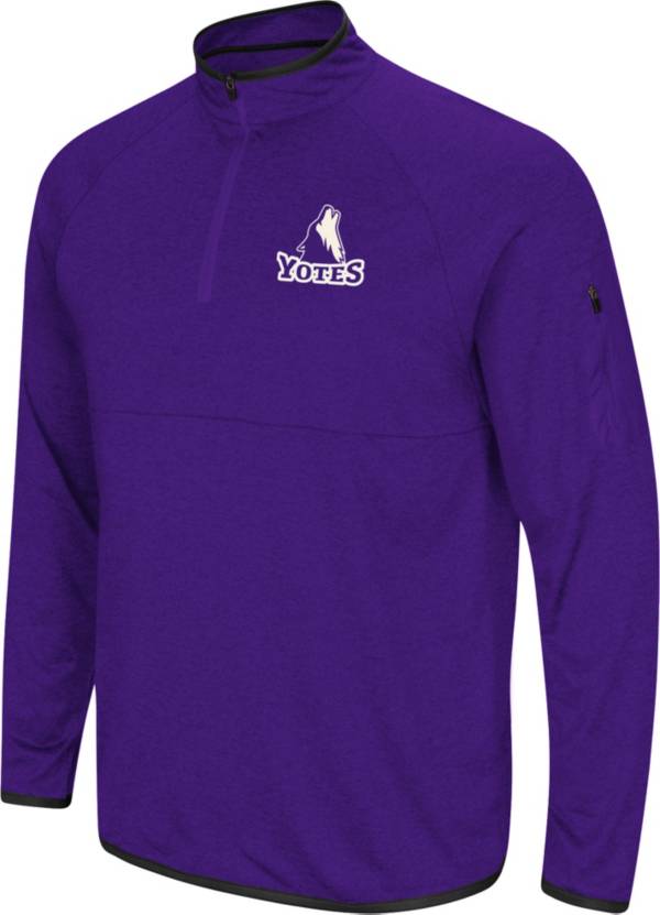 Colosseum Men's Idaho Vandals Purple Rival Quarter-Zip Pullover Shirt