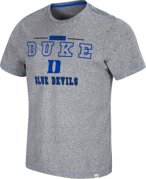 Colosseum Men's Duke Blue Devils Grey Tannen T-Shirt