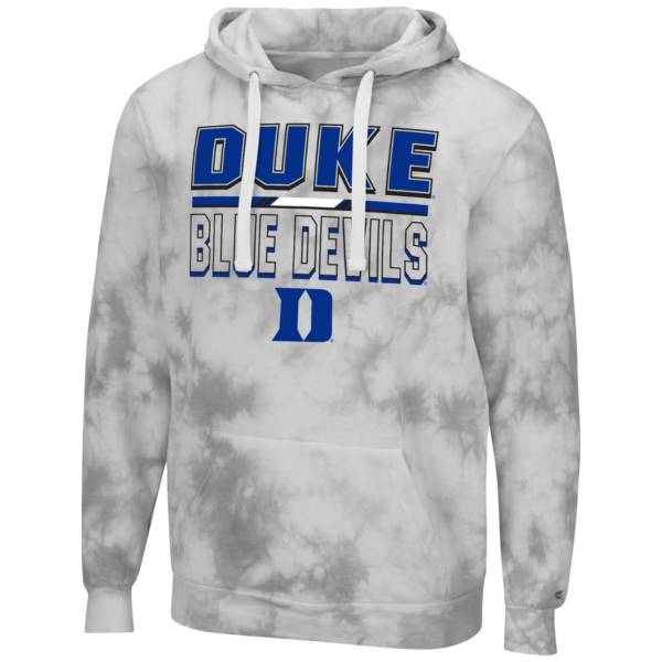 Colosseum Men's Duke Blue Devils Grey Pullover Hoodie