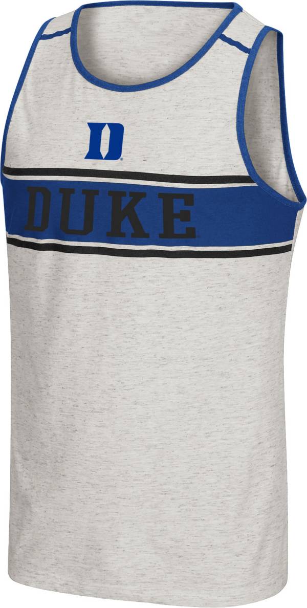 Colosseum Men's Duke Blue Devils White Skateboard Tank Top