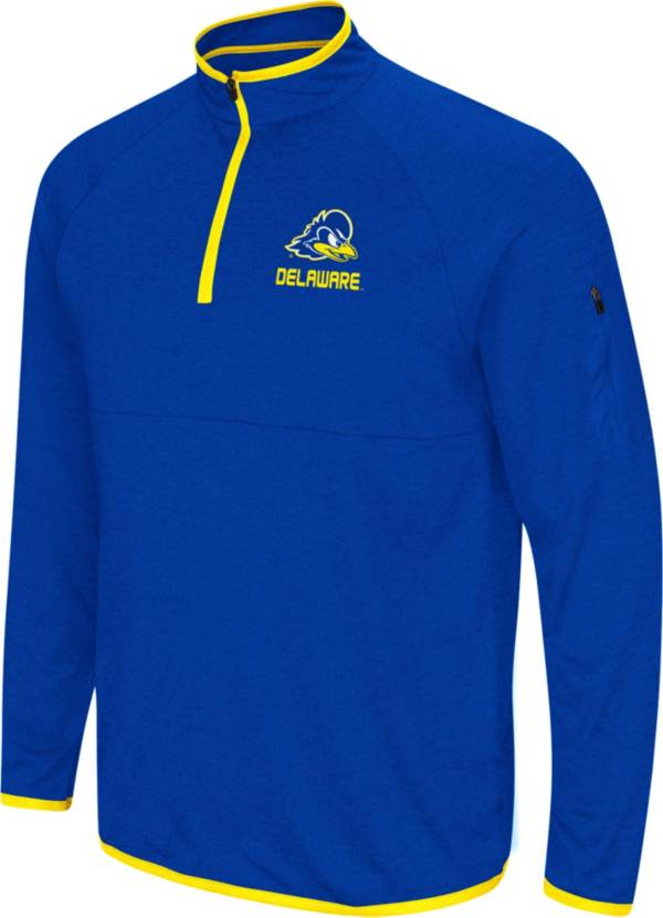 Colosseum Men's Delaware Fightin' Blue Hens Blue Rival Quarter-Zip Pullover Shirt