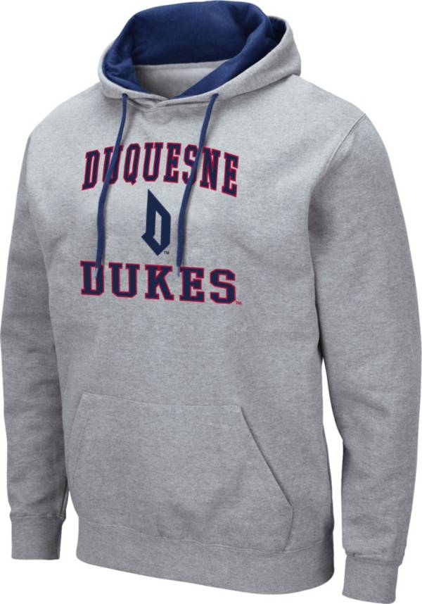 Colosseum Men's Duquesne Dukes Grey Pullover Hoodie