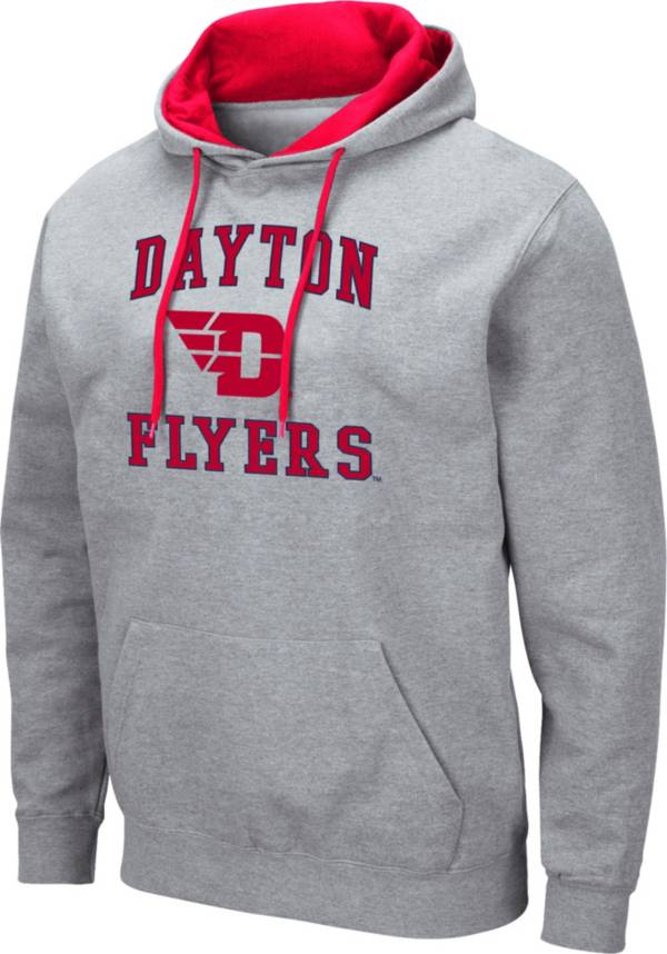 Colosseum Men's Dayton Flyers Grey Pullover Hoodie