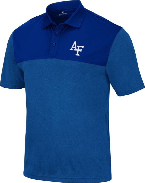 Colosseum Men's Air Force Falcons Blue Polo