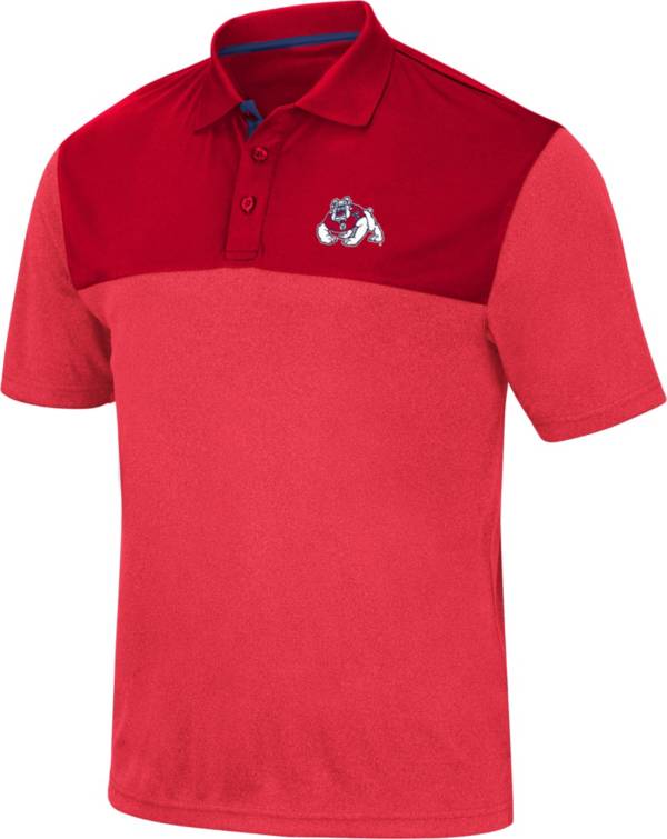 Colosseum Men's Fresno State Bulldogs Cardinal Links Polo