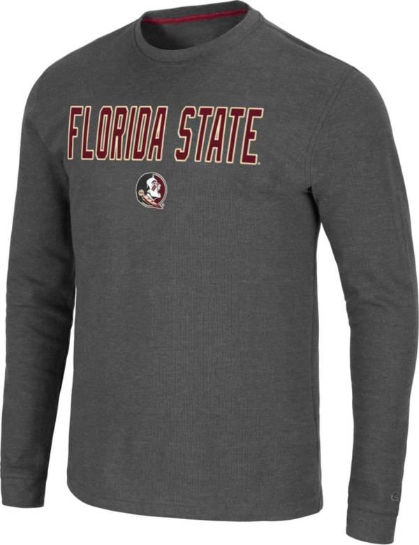 Colosseum Men's Florida State Seminoles Grey Dragon Long Sleeve Thermal T-Shirt