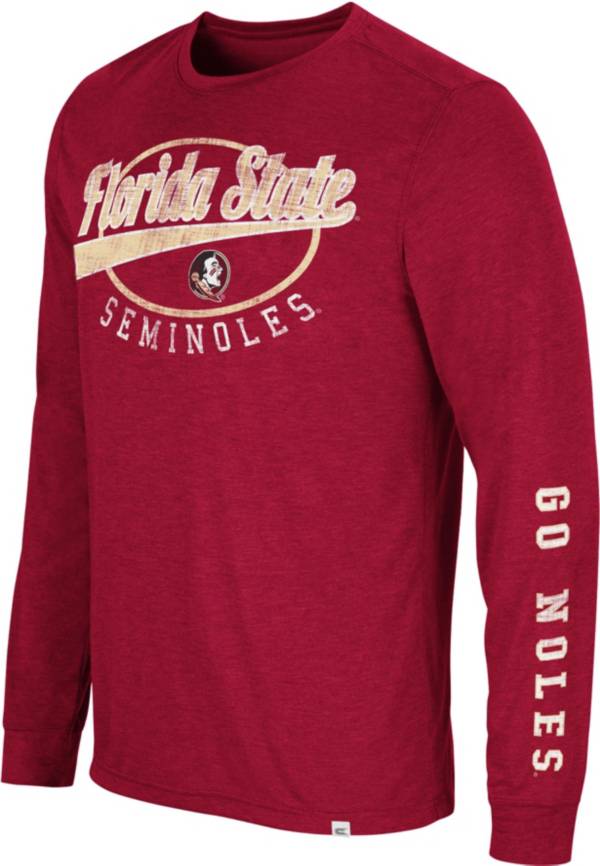 Colosseum Men's Florida State Seminoles Garnet Far Out! Long Sleeve T-Shirt