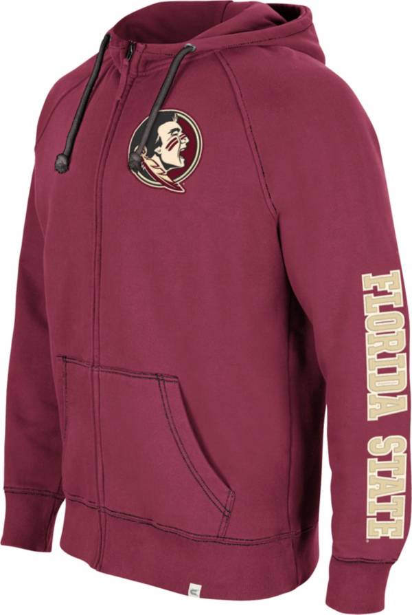 Colosseum Men's Florida State Seminoles Garnet Intervention Full-Zip Hoodie