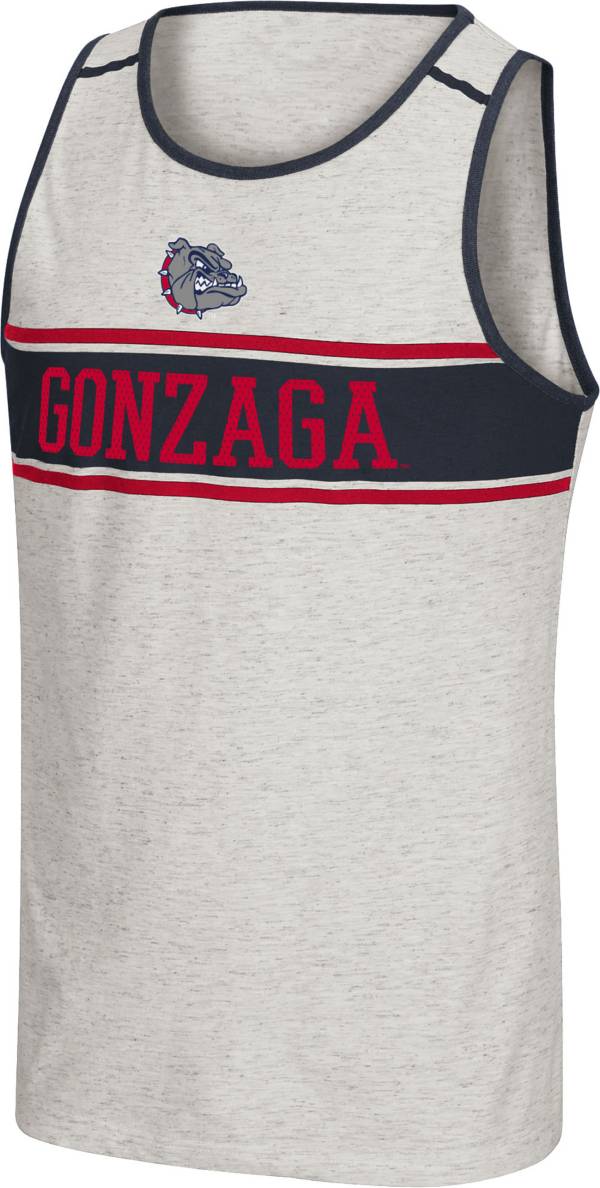 Colosseum Men's Gonzaga Bulldogs White Skateboard Tank Top