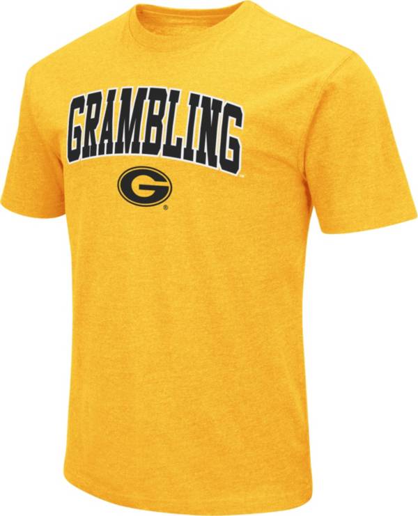 Colosseum Men's Grambing State Tigers Gold Dual Blend T-Shirt product image
