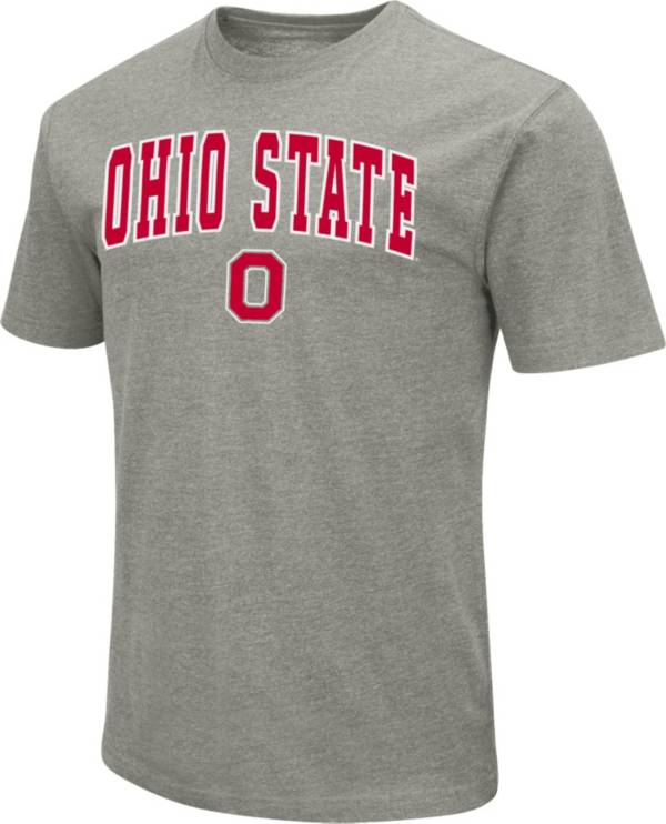 Colosseum Men's Ohio State Buckeyes Grey Dual Blend T-Shirt