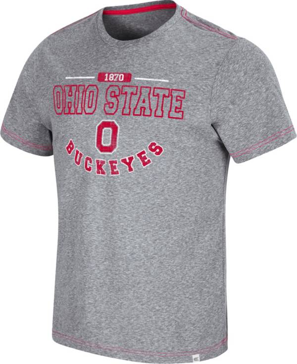 Colosseum Men's Ohio State Buckeyes Gray Tannen T-Shirt