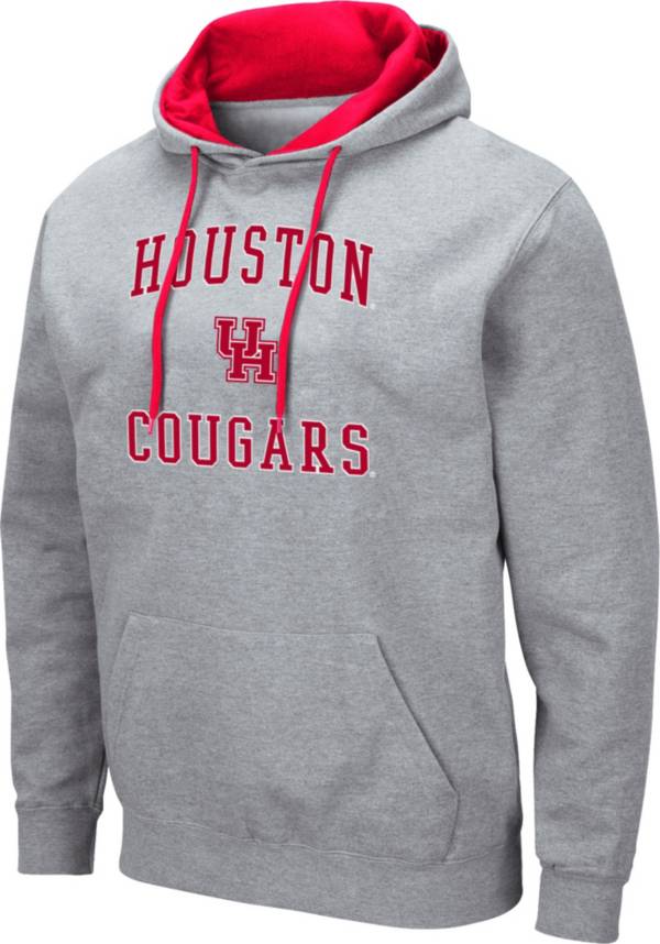 Colosseum Men's Houston Cougars Grey Pullover Hoodie