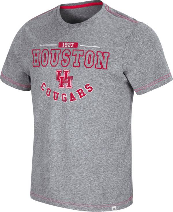 Colosseum Men's Houston Cougars Grey Tannen T-Shirt