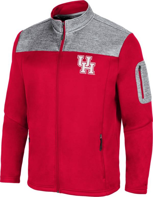 Colosseum Men's Houston Cougars Red Third Wheel Full-Zip Jacket