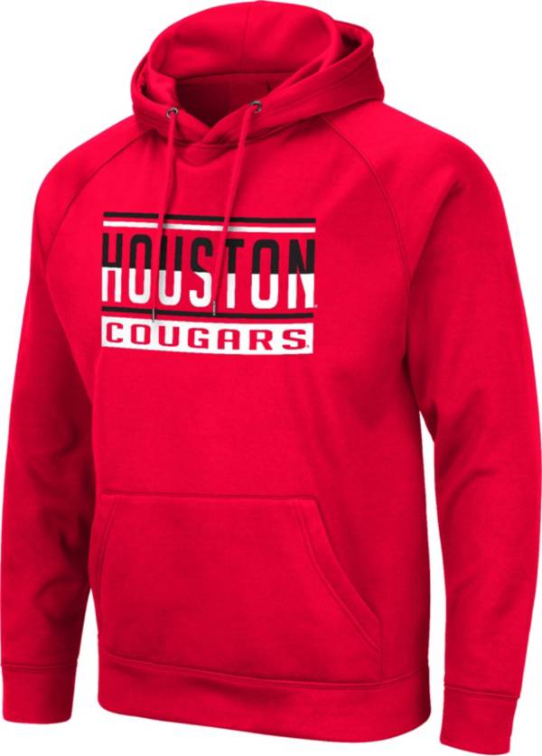 Colosseum Men's Houston Cougars Red Pullover Hoodie