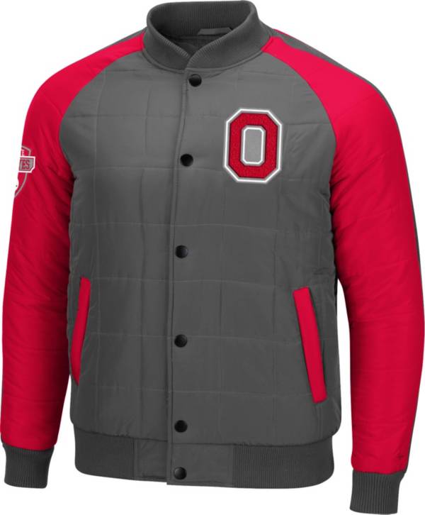 Colosseum Men's Ohio State Buckeyes Scarlet Swartz Full-Zip Jacket