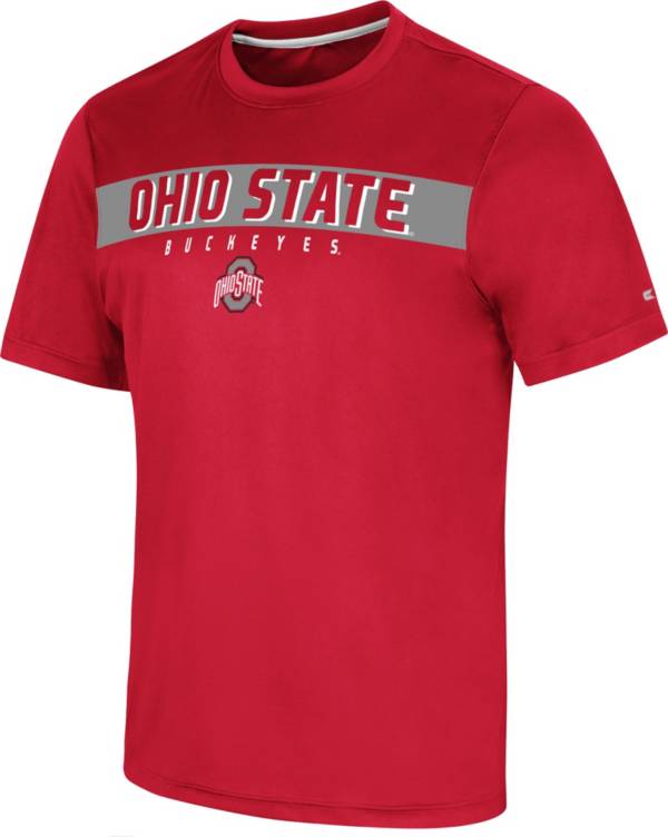 Colosseum Men's Ohio State Buckeyes Scarlet Mosbius T-Shirt