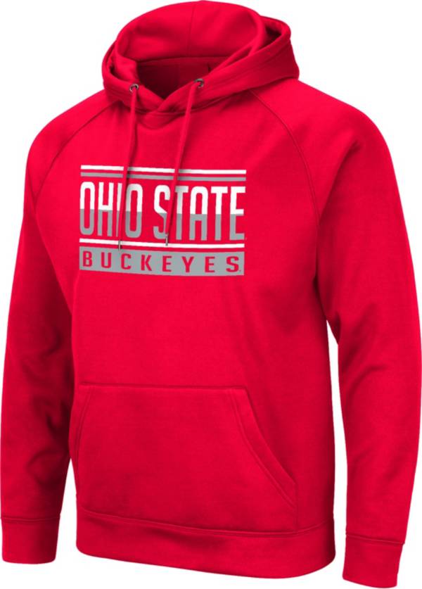 Colosseum Men's Ohio State Buckeyes Scarlet Pullover Hoodie