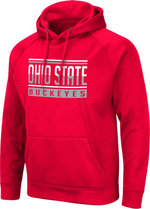 Colosseum Men's Ohio State Buckeyes Scarlet Pullover Hoodie product image