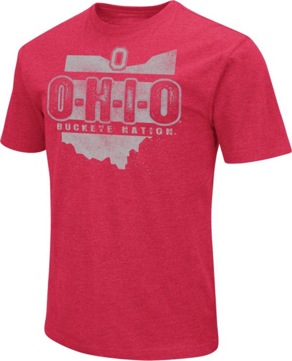 Colosseum Men's Ohio State Buckeyes Scarlet Playbook T-Shirt