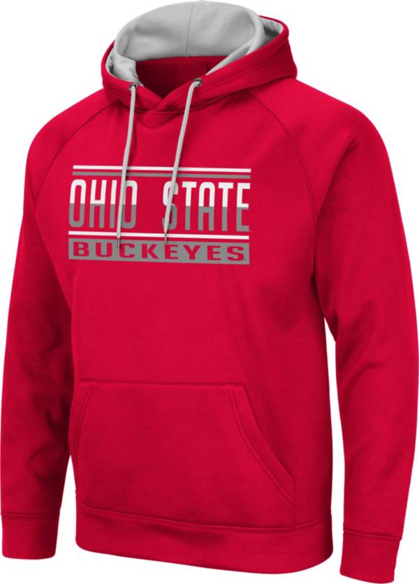 Colosseum Men's Ohio State Buckeyes Scarlet Pullover Hoodie