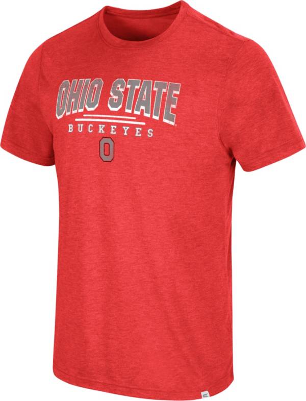 Colosseum Men's Ohio State Buckeyes Scarlet Slacker T-Shirt