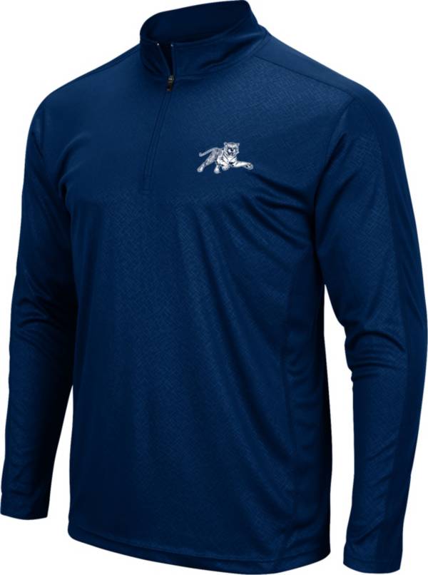 Colosseum Men's Jackson State Tigers Navy Quarter-Zip Pullover Shirt