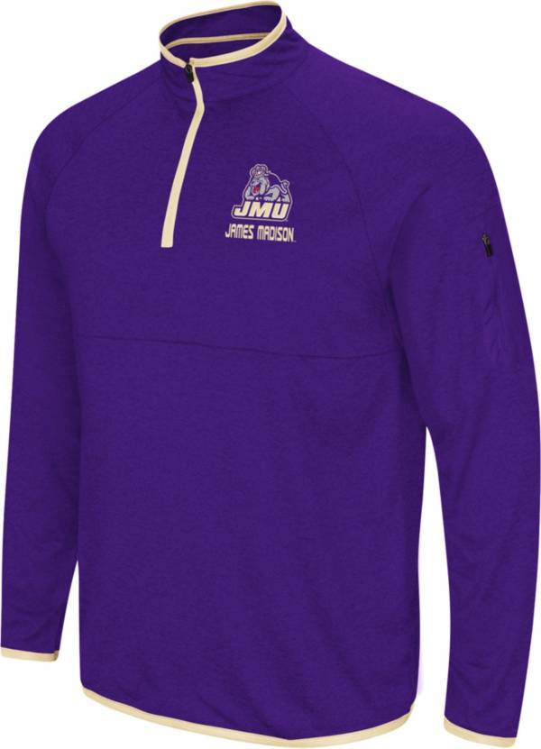 Colosseum Men's James Madison Dukes Purple Rival Quarter-Zip Pullover Shirt