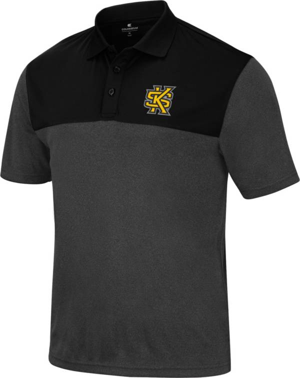 Colosseum Men's Kennesaw State Owls Black Polo
