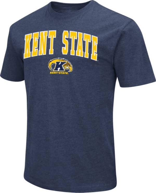 Colosseum Men's Kent State Golden Flashes Navy Blue Dual Blend T-Shirt