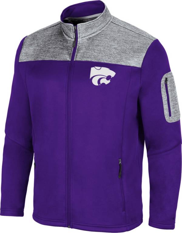 Colosseum Men's Kansas State Wildcats Purple Third Wheel Full-Zip Jacket