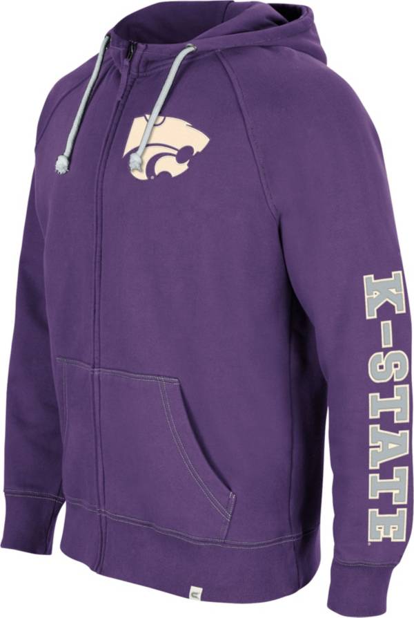 Colosseum Men's Kansas State Wildcats Purple Intervention Full-Zip Hoodie