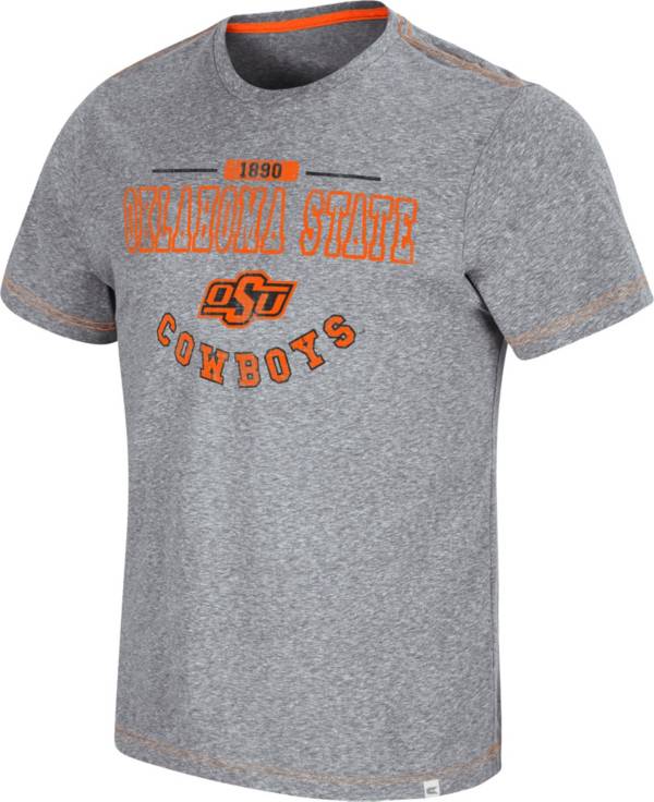 Colosseum Men's Oklahoma State Cowboys Grey Tannen T-Shirt