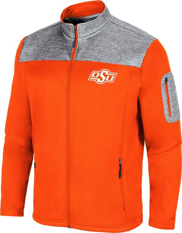 Colosseum Men's Oklahoma State Cowboys Orange Third Wheel Full-Zip Jacket