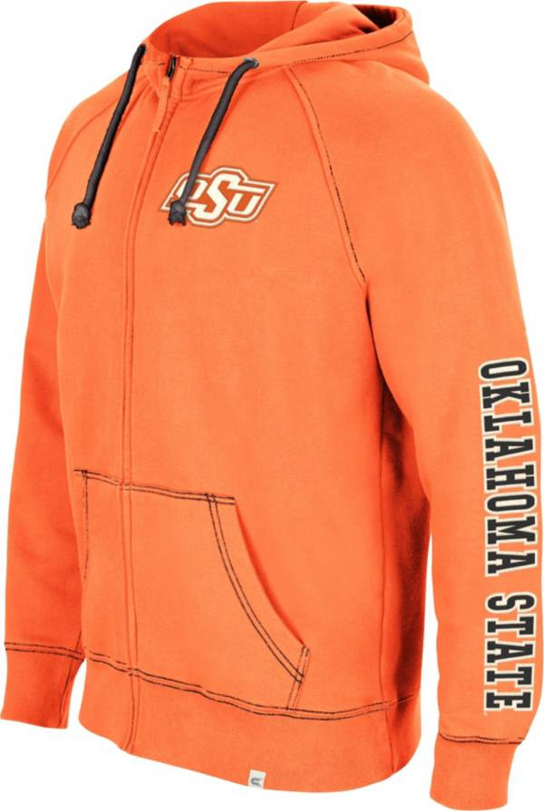 Colosseum Men's Oklahoma State Cowboys Orange Intervention Full-Zip Hoodie