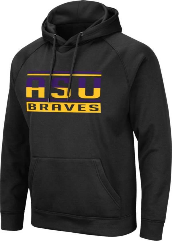 Colosseum Men's Alcorn State Braves Black Pullover Hoodie