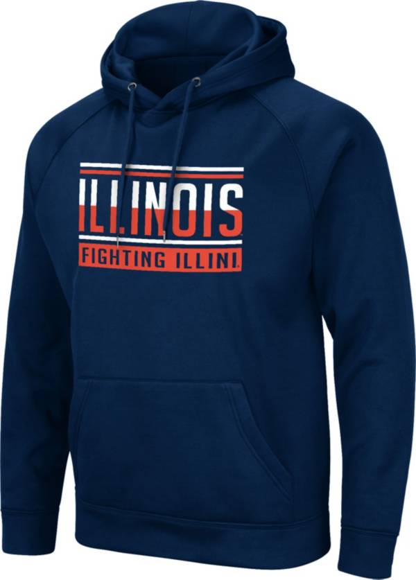 Colosseum Men's Illinois Fighting Illini Blue Pullover Hoodie