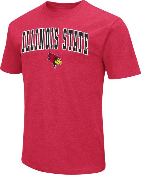 Colosseum Men's Illinois State Redbirds Red Dual Blend T-Shirt